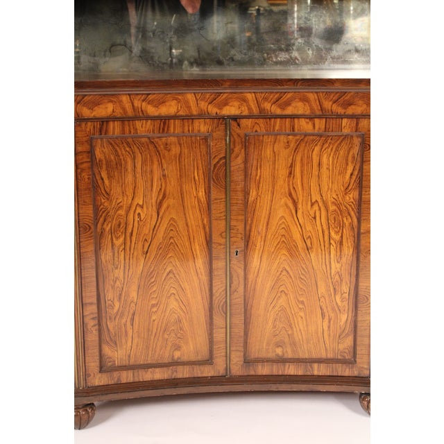 Brown Mid 20th Century English Regency Style Rosewood Sideboard For Sale - Image 8 of 13