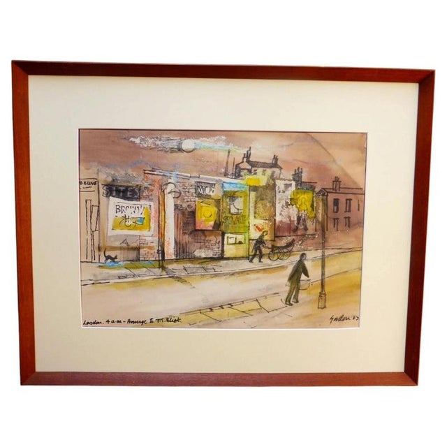 Gordon, Homage to T. S. Eliot, 1963, Watercolour on Paper, Framed For Sale - Image 13 of 13