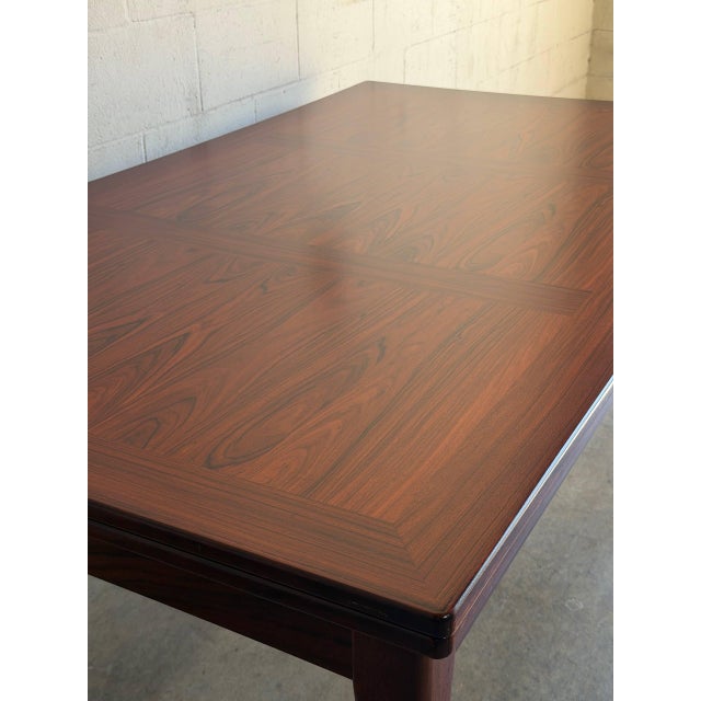 Mid-Century Modern Skovby Mobelfabrik Rosewood Extendable Dining Table Denmark Mid-Century Modern 1970s For Sale - Image 3 of 15