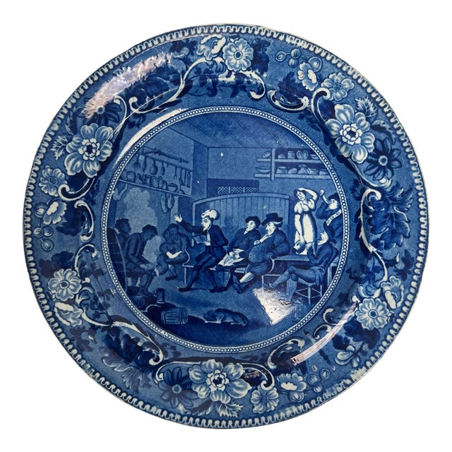Antique English "Dr. Syntax" Plate For Sale