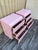 A Pair of Custom Made Postmodern Pink Waterfall Formica Nightstands. Circa 1980s For Sale - Image 13 of 18