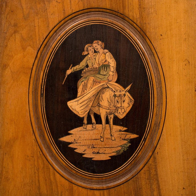 1900s Victorian Antique Walnut Grand Tour Lover's Folio, Decorative, Sleeve For Sale - Image 6 of 8