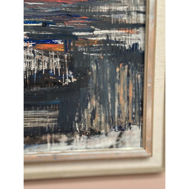 Lars Matson, Evening Sun Over Wasteland, 1950s, Oil Painting on Panel, Framed For Sale - Image 6 of 16