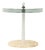 Vintage Postmodern Glass and Marble Side Table For Sale