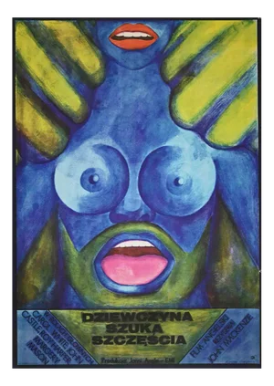 Vintage Dziewozyna szuka szczescia Poster, 1973
