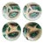 Majolica Begonia Leaf Plates, S/4 For Sale