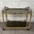 Modern Modern Bar Cart in Gold and Chrome Metal with Smoked Glass, 1970s For Sale - Image 3 of 9