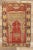 Red Vintage Turkish Oushak Rug, Turkish Prayer Rug - 01'11 X 02'10 For Sale - Image 8 of 10