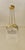 Art Nouveau Lamp Art Nouveau pendant lamp, circa 1910. Brass body with a sheer, draped finish. Suspended by three...
