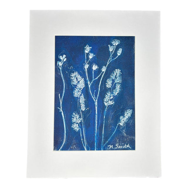 Botanical Impressions No. 12 — Original Acrylic Monoprint Wildflower Stems For Sale