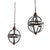 English Pair of 20th Century Glass Globe Lanterns For Sale - Image 4 of 12