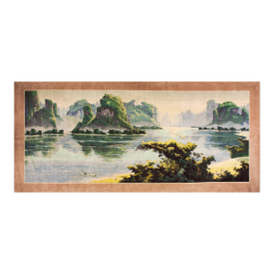 Vintage 1980 Chinese Scenic Carpet ( 8'2" x 18'6" - 250 x 565 )