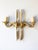 Louis XVI Style Gilt Brass Wall Sconces, 1950s, Set of 2 For Sale - Image 3 of 6