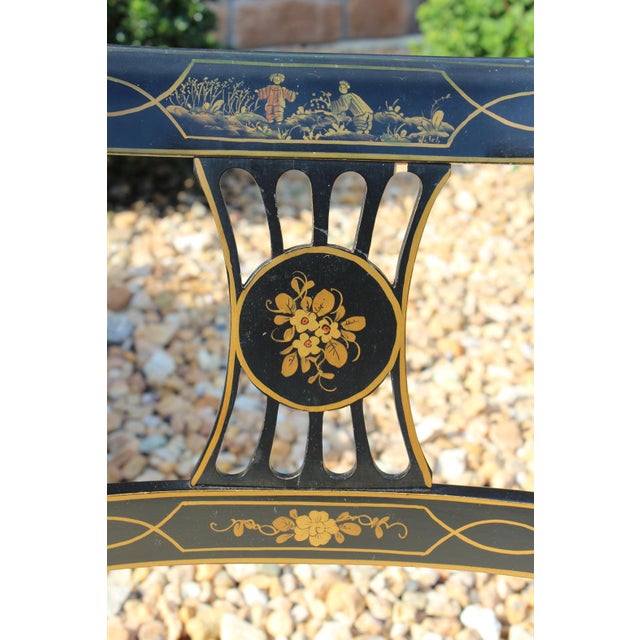 1940s Union National Chinoiserie Dining Room Chairs—Set of Three For Sale - Image 17 of 18