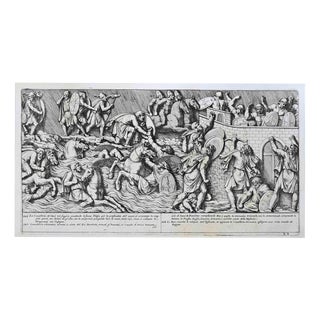 Pietro Bartoli, The Passage of the Tisza River, Etching, 1672 For Sale