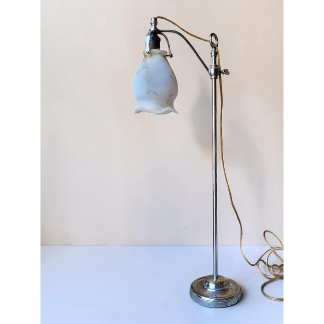 Vintage Art Deco Lamp in Cast Iron and Bakelite, 1920 For Sale - Image 11 of 15