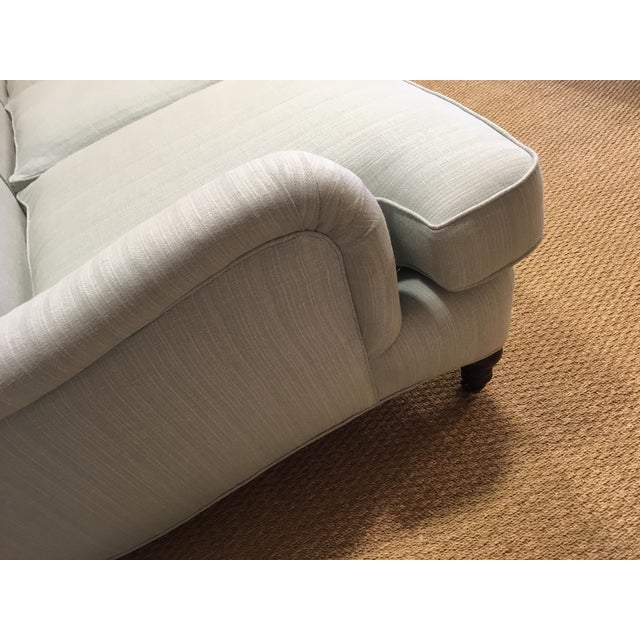 Sofa With Charles of London Arm Upholstered in Colefax & Fowler Linen