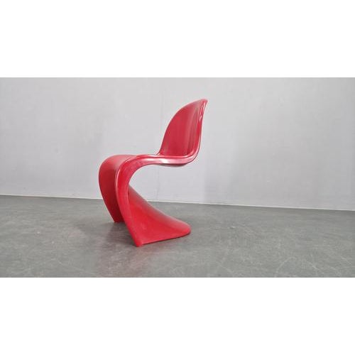 1970s Red Chairs attributed to Verner Panton for Herman Miller / Fehlbaum, 1970s, Set of 4 For Sale - Image 5 of 17