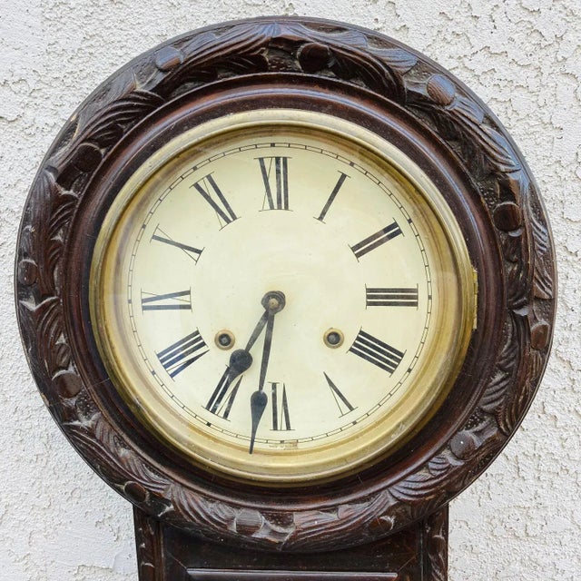 Mid Century Regulator Clock For Sale - Image 4 of 12