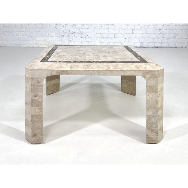 Coffee Table in Marquetry, 1980s For Sale - Image 9 of 9