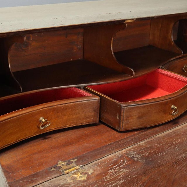 Wood Mid-20th Century Lacquered Walnut Bureau For Sale - Image 7 of 14