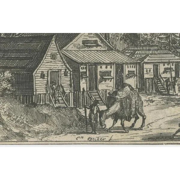 Arnoldus Montanus, Engraving of the Royal City of Arakan, 1676, Paper For Sale - Image 6 of 9