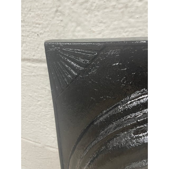 Late 19th Century Cast Iron Fireplace & Insert With Sunburst Spandrels 27" X 21" For Sale In Mobile - Image 6 of 6