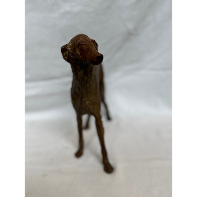 1920s Unique Cast Iron Hubley Borzoi For Sale - Image 9 of 14