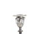 Silver plated - Pair of candlesticks - 19th century. English; late 19th century in silver with profuse embossed...