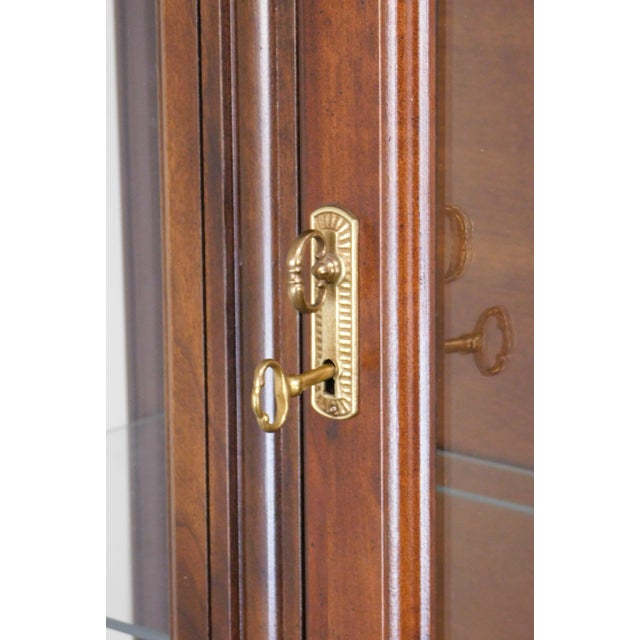 Jasper Cherry Bubble Glass Curio Display Cabinet | Chairish