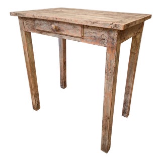 Small Patinated Console Table, 1940s For Sale
