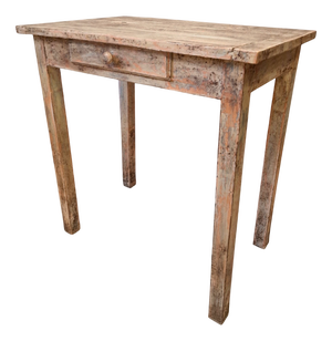 Small Patinated Console Table, 1940s