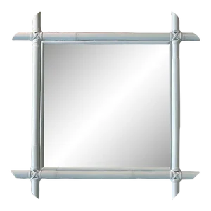 Vintage Blue Bamboo Mirror
