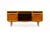1960s Danish Modern Mid Century Mahogany Credenza Sideboard by Elliot’s of Newbury — Sculpted Lapel Pulls, Attributed For Sale In Los Angeles - Image 6 of 11