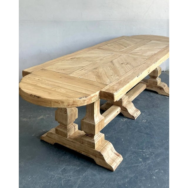 Vintage Boho French Refectory Table For Sale - Image 9 of 14