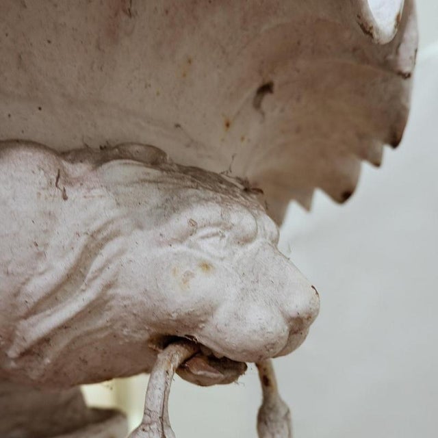 19th Century Cast Iron Basin with Lion Head Handles For Sale - Image 14 of 16