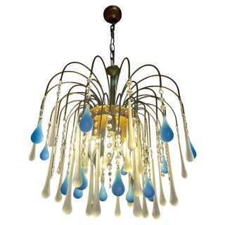 Italian Chandelier, South Beach, Murano, 1980s For Sale