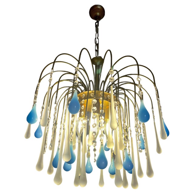 Italian Chandelier, South Beach, Murano, 1980s For Sale