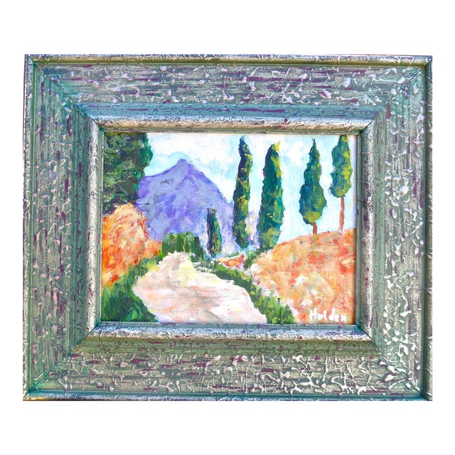 Martha Holden "Country Path" Contemporary Framed Oil Painting For Sale
