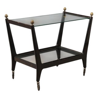 Vintage Italian Kitchen Trolley in Wood, 1950s For Sale