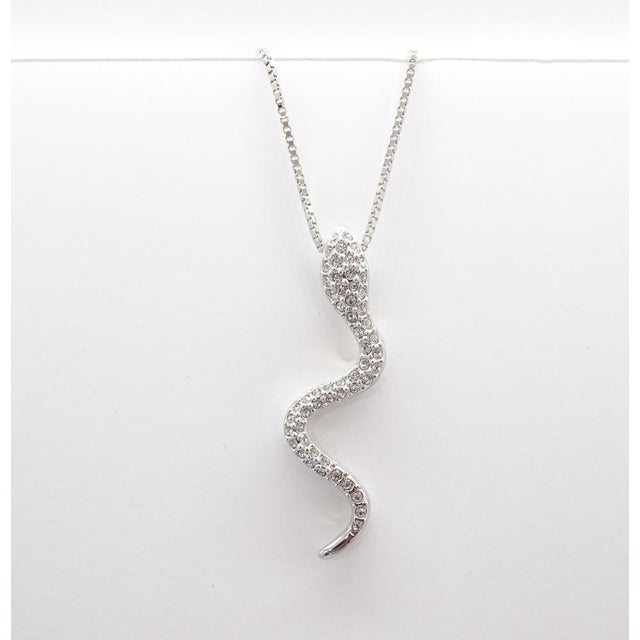 Snake Pendant Necklace from Swarovski, Austria, 2000s For Sale - Image 9 of 18