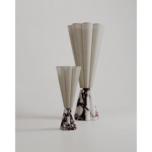 Bouquet Lamp S in Red Marble and Stone by Esther Knopfler For Sale - Image 16 of 18