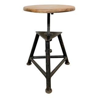 Industrial Workshop Swivel Stool, 1960s For Sale