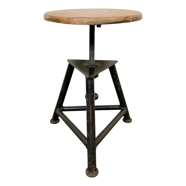 Industrial Workshop Swivel Stool, 1960s For Sale