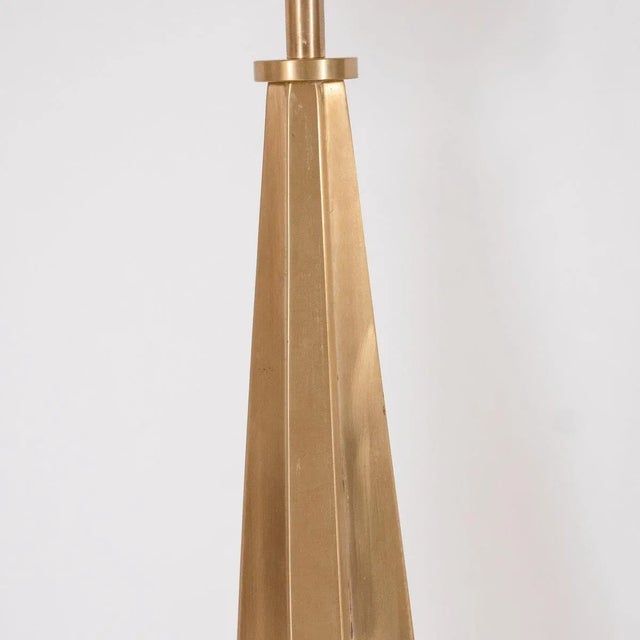 Brutalist Tripod Table Lamps - A Pair For Sale - Image 4 of 9