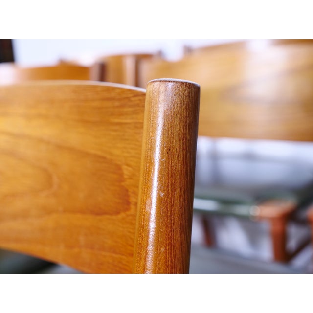 Mid-Century Teak Chairs by Georg Leowald for Wilkhahn, 1960s, Set of 8 For Sale - Image 12 of 16