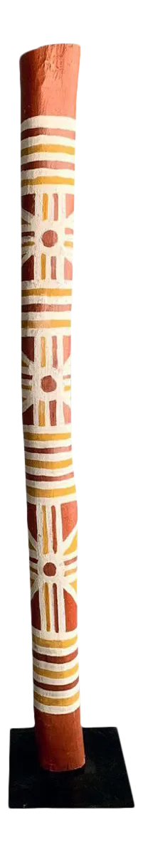 Australian Aboriginal Painted TOTEM Pole from Elcho Island