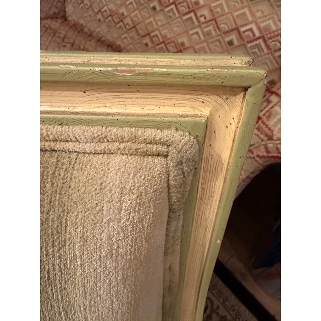 1960s Henredon Schoonbeck Louis XVI Style Down-Filled Bergère Armchair For Sale - Image 11 of 15