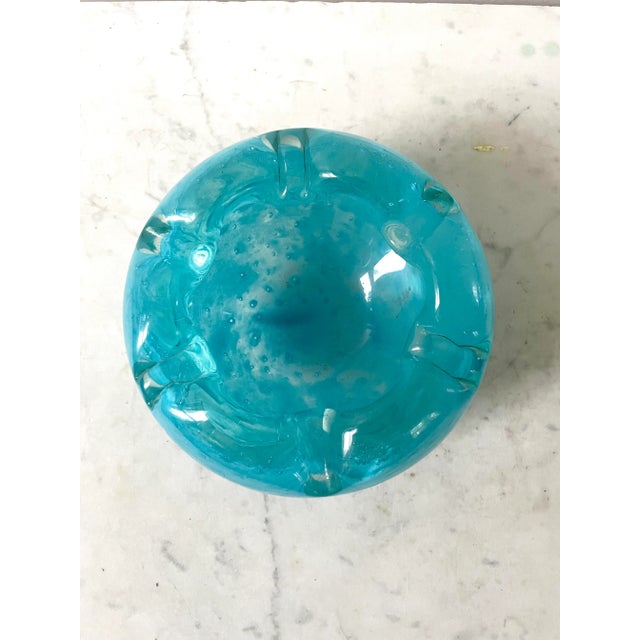 Mid century chic Seguso Murano glass ashtray. See image for details.