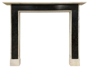 Antique English Fireplace Mantel in Marble